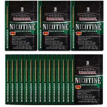 wintergreen necotine toothpicks 18 pack