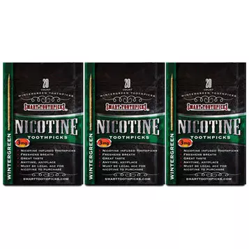 wintergreen necotine toothpicks 3 pack