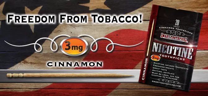 Cinnamon Nicotine Toothpicks