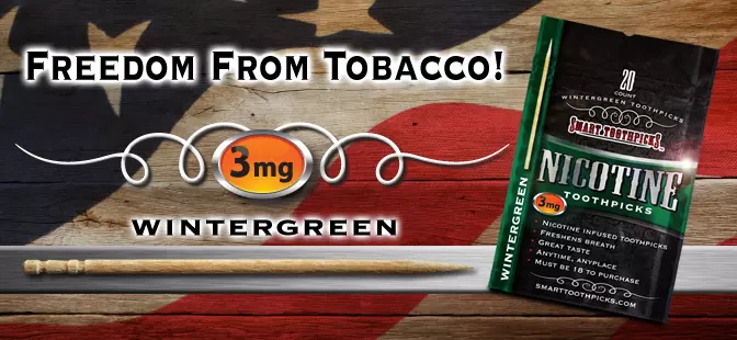 Wintergreen Nicotine Toothpicks